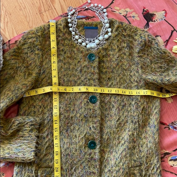 ๐บ STUNNING Vintage Spanner Canadian Multi-Colored Wool Coat Misses Size M-L!! - Picture 5 of 15